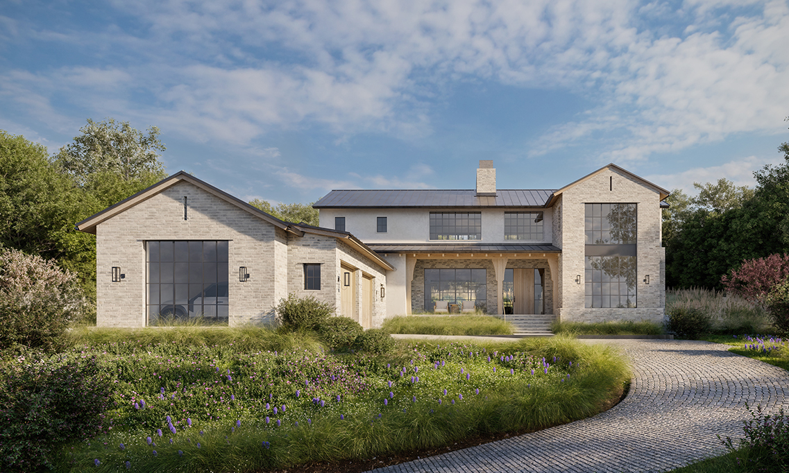 Exterior View of Cedar & Oak Loraloma Project