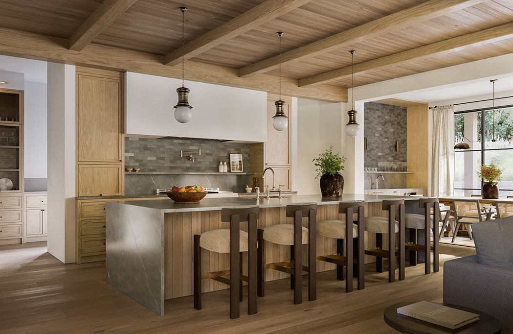 Kitchen View of Cedar & Oak Loraloma Project