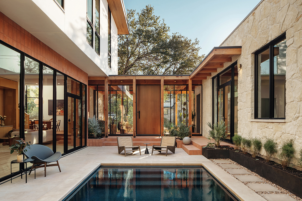 Pool View of a Sitra Custom Project