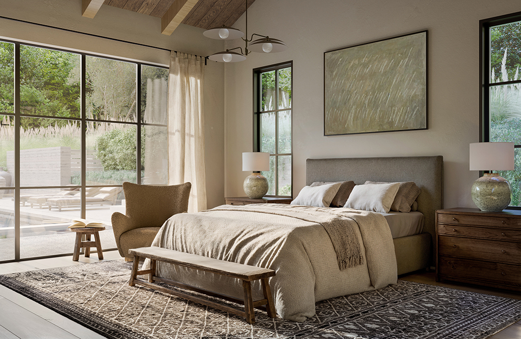 Bedroom View of Cedar & Oak Loraloma Project